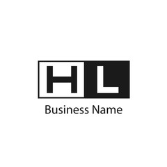Obraz premium Initial Letter HL Logo Template Design