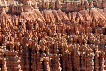 Hoodoos in the sunlight at Bryce Canyon National Park in Utah