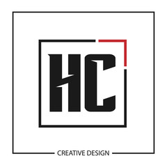 Initial Letter HC Logo Template Design