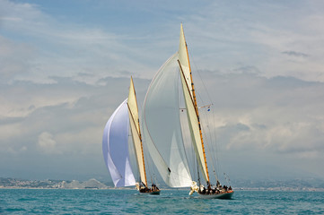 Fototapeta premium Sailing yacht race. Yachting. Sailing. Regatta