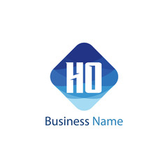 Initial Letter HO Logo Template Design