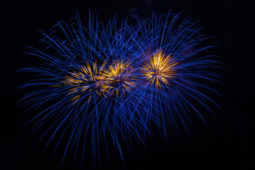 Blue Fireworks