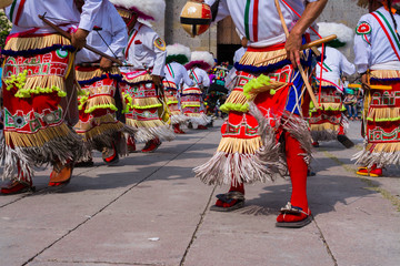 La danza Matlachin es una reserva cultural de Zacatecas. - obrazy, fototapety, plakaty