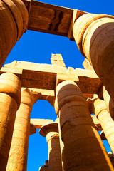 columns in luxor egypt