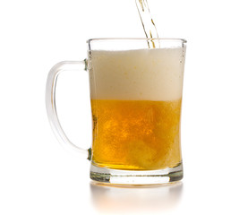 Glass of beer.