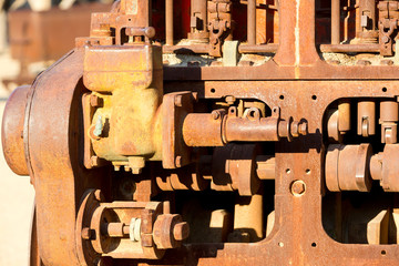 Rusty old, corroded machinery