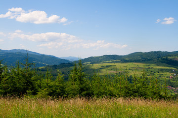 Fototapeta na wymiar Landscape of Pieniny mountains