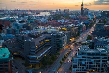 Blick vom Turm der ehemaligen Hauptkirche St. Nikolai