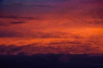 Fototapeta premium Dramatic sunset and sunrise sky.