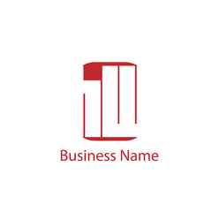 Initial Letter HW Logo Template Design