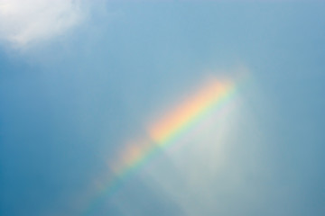 Rainbow and sky background
