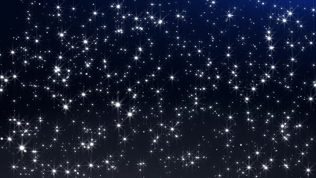 Sparkle Glitter Stars Space 3 Winter Lights- Medium size- 10sec Seamless Loop -4K UHD 3840-2160