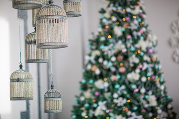 Christmas decorations in the interior