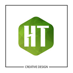 Initial Letter HT Logo Template Design