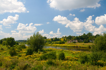 Fototapeta na wymiar Vistula river near Cracow