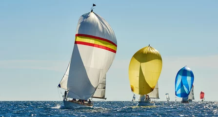 Cercles muraux Naviguer Sailing yacht race. Yachting. Sailing. Regatta