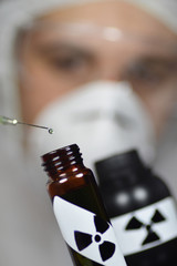 Laboratory tests with uranium