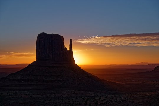 Sunrise in monument valley