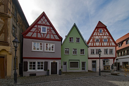 In der Altstadt von Dettelbach, Unterfranken, Bayern, Deutschland 