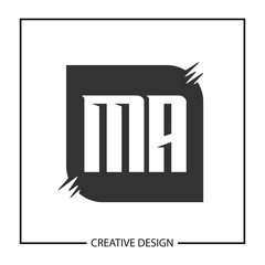 Initial Letter MA Logo Template Design