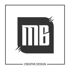 Initial Letter MB Logo Template Design