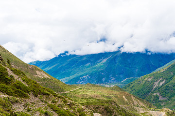 Obraz premium Nature view in Annapurna Conservation Area, Nepal