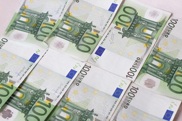 Obraz na płótnie Canvas money 100 euro background
