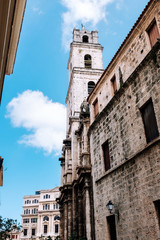 Fototapeta na wymiar Narrow street in Old Havana, Cuba