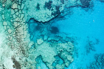 Gordijnen Underwater rocks in Ayia Napa- a textured wallpaper © Valentinos Loucaides