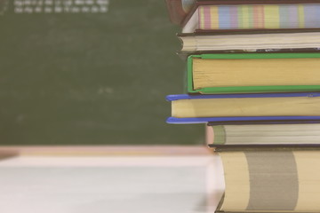 Stack of books isolated on background.Education, study.
