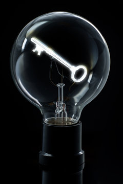 Key To Success Lightbulb