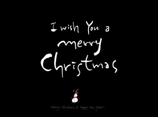 성탄절 / 손으로 그린 성탄전 카드