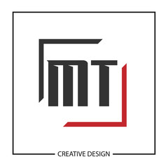 Initial Letter MT Logo Template Design