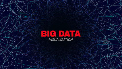 Abstract Data Stream Vector Poster.