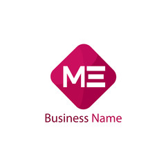 Initial Letter ME Logo Template Design