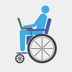 Fototapeta na wymiar Disabled wheelchair icon