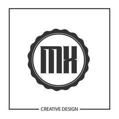 Initial Letter MX Logo Template Design