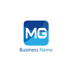 Initial Letter MG Logo Template Design