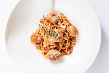 meatballs with pasta