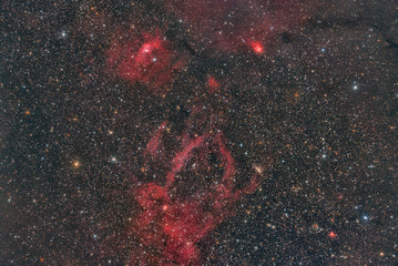 imaged with a telescope and a scientific CCD camera