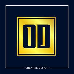 Initial Letter OD Logo Template Design