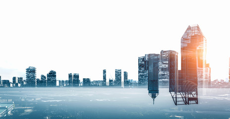 Modern cityscape background