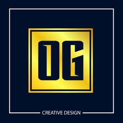 Initial Letter OG Logo Template Design