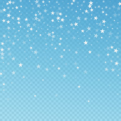 Random falling stars Christmas background. Subtle 