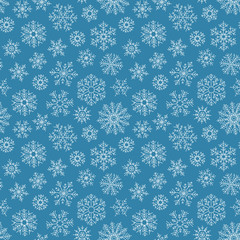 Christmas seamless doodle pattern
