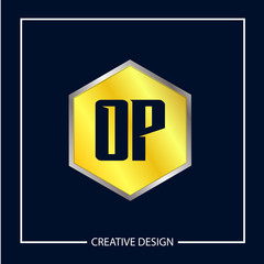 Initial Letter OP Logo Template Design