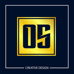Initial Letter OS Logo Template Design