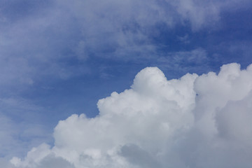 Naklejka na ściany i meble White clouds against blue sky background texture