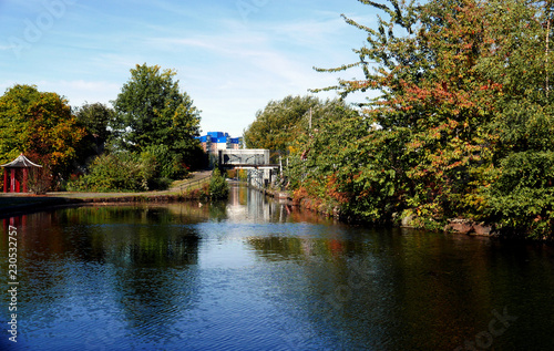Entrance To Aqueduct Beside Barton Swing Bridge Across The