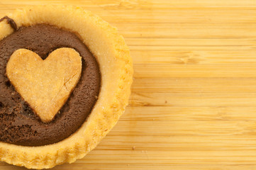 beautiful chocolate cookie on a cutting board